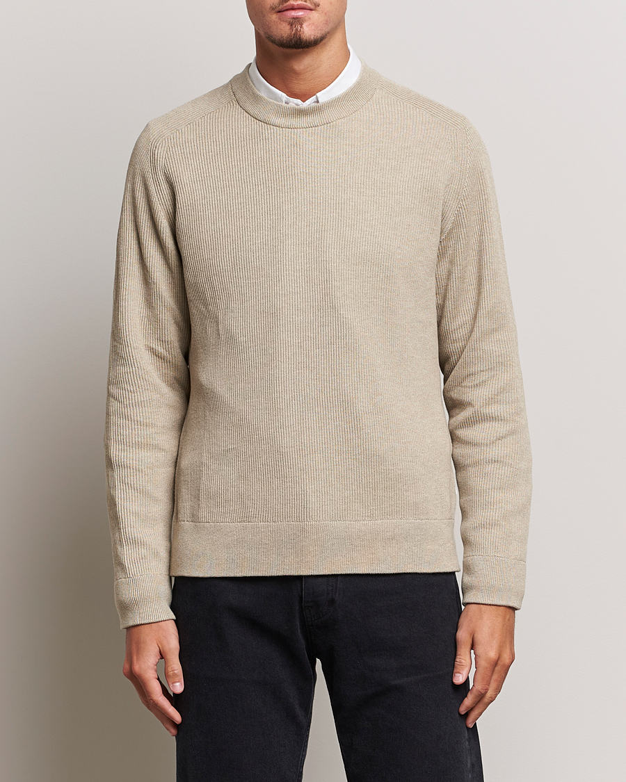 Herre | Strikkede trøjer | NN07 | Kevin Cotton Knitted Sweater Khaki