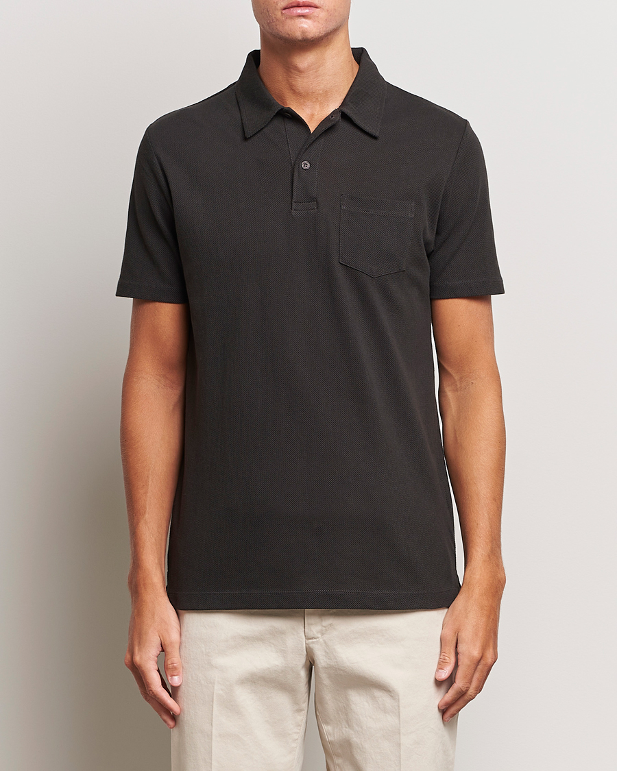 Herre |  | Sunspel | Riviera Polo Shirt Coffe