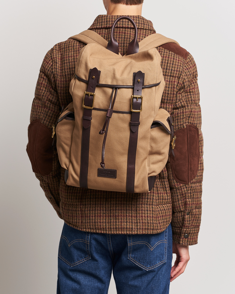 Herre | Tilbehør | Polo Ralph Lauren | Canvas Backpack Tan