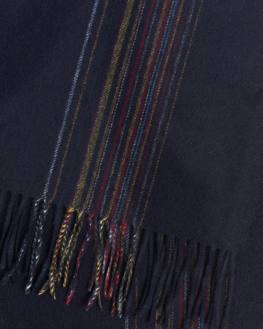 Herre | Paul Smith Lambswool/Cashmere Signature Scarf Navy | Paul Smith | Lambswool/Cashmere Signature Scarf Navy