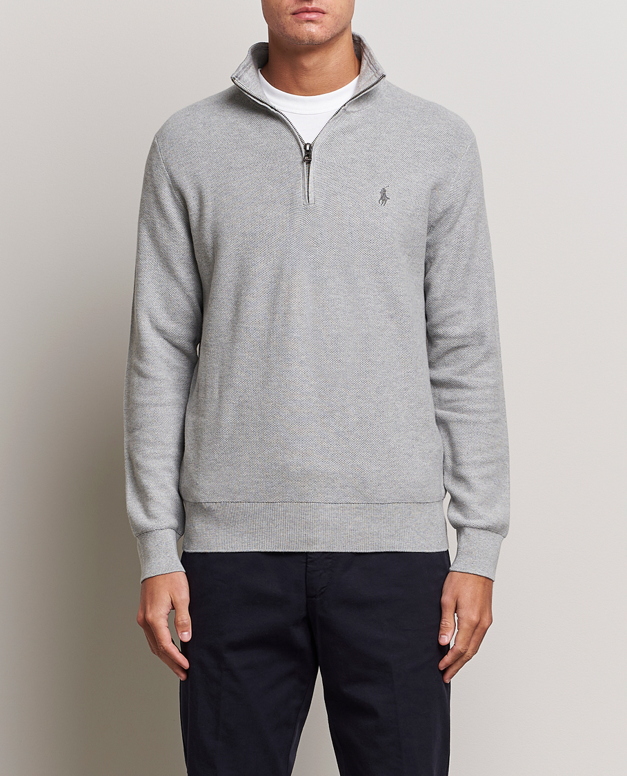 Herre | Trøjer | Polo Ralph Lauren | Textured Half Zip Andover Heather