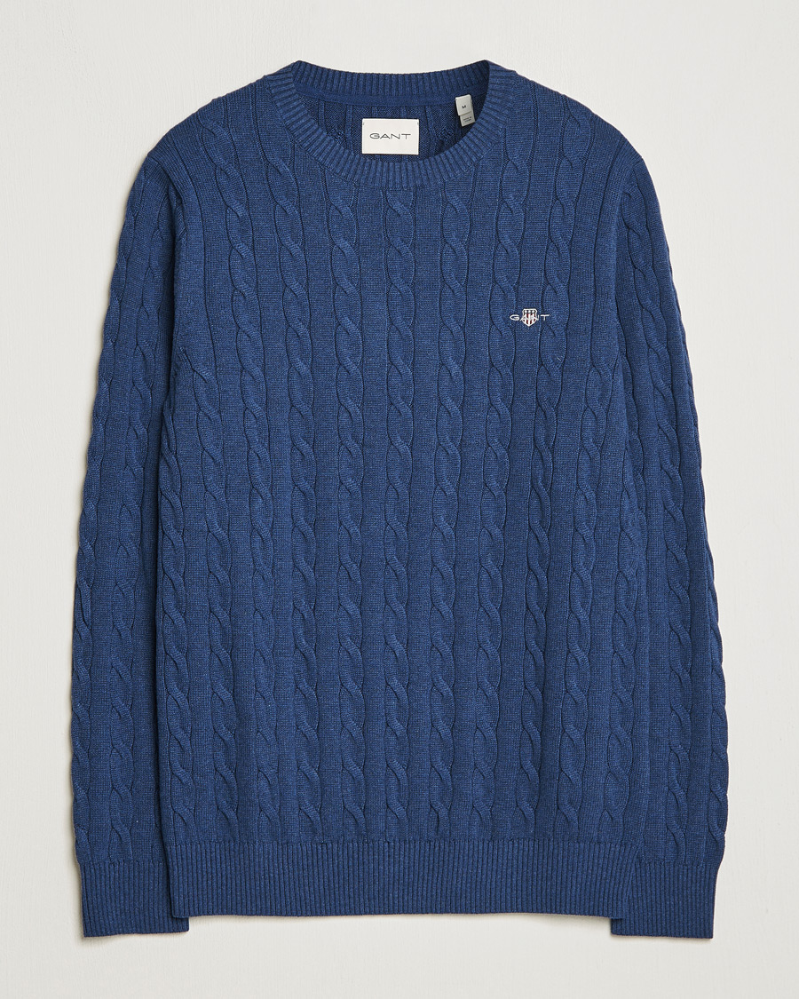 Filippa K Cotton Merino Basic Sweater Navy - CareOfCarl.dk