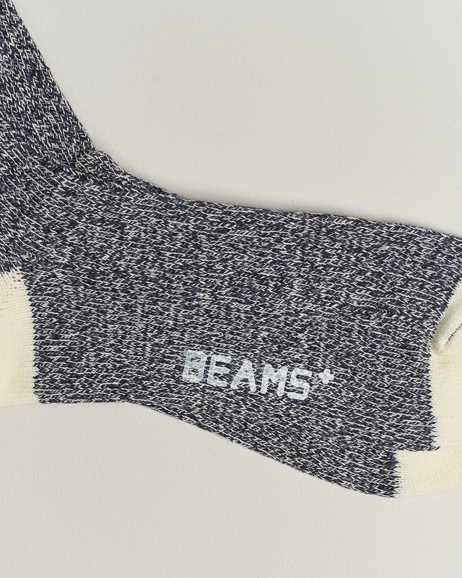 Herre | Japanese Department | BEAMS PLUS | Rag Socks Grey/Navy