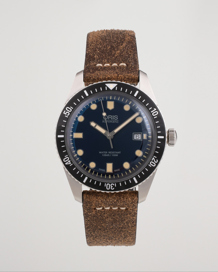 Oris Pre Owned Divers Sixty Five Steel Blue CareOfCarl.dk