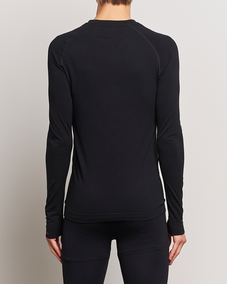 Herre | Langærmede t-shirts | Falke Sport | Falke Long Sleeve Wool Tech Light Shirt Black