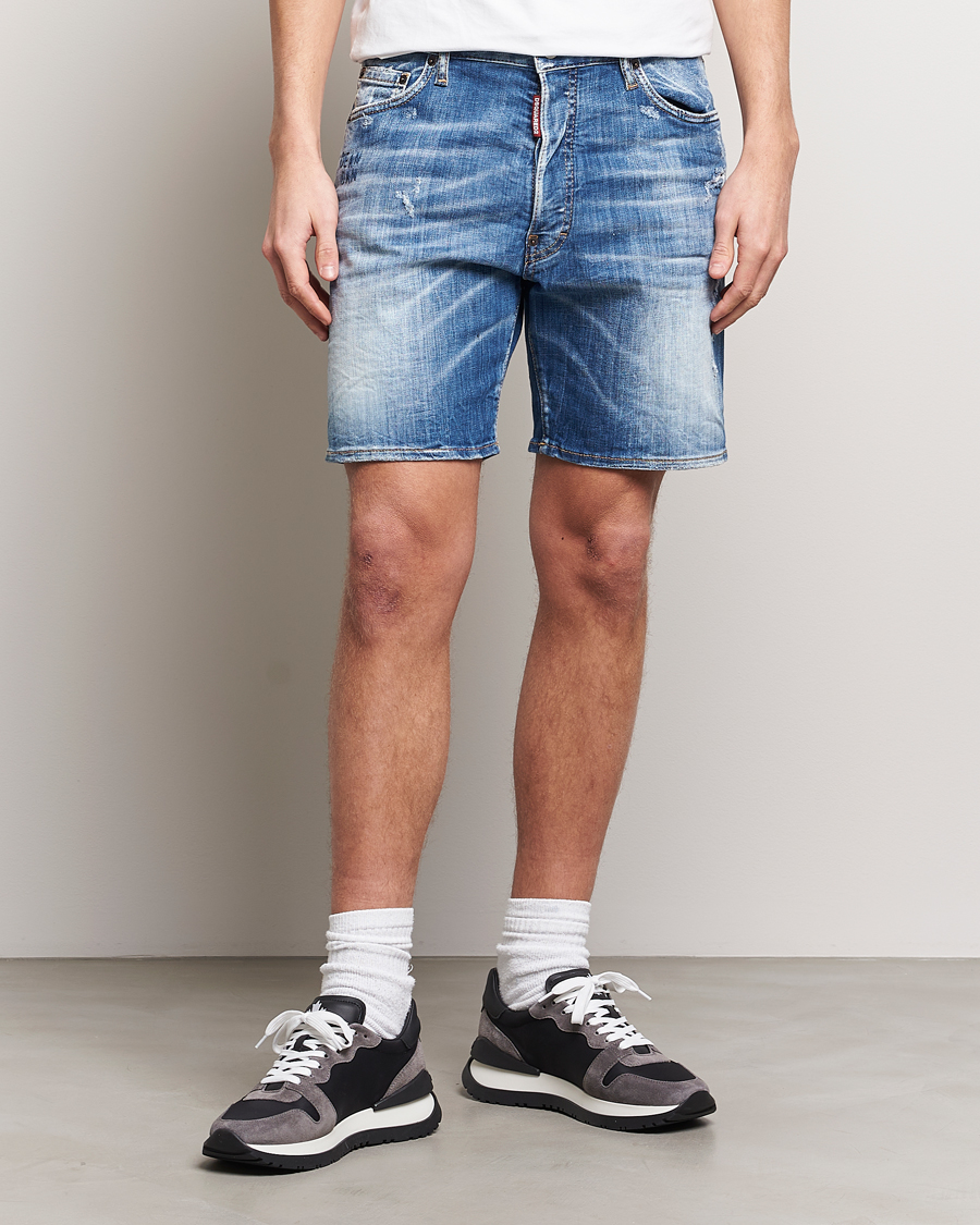 Herre | Tøj | Dsquared2 | Marine Denim Shorts Light Blue