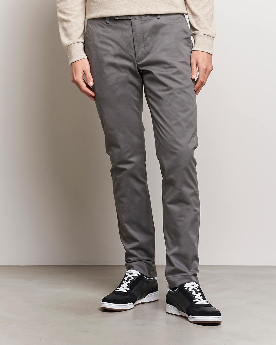 Herre | Udsalg | Polo Ralph Lauren | Slim Fit Stretch Chinos Norfolk Grey