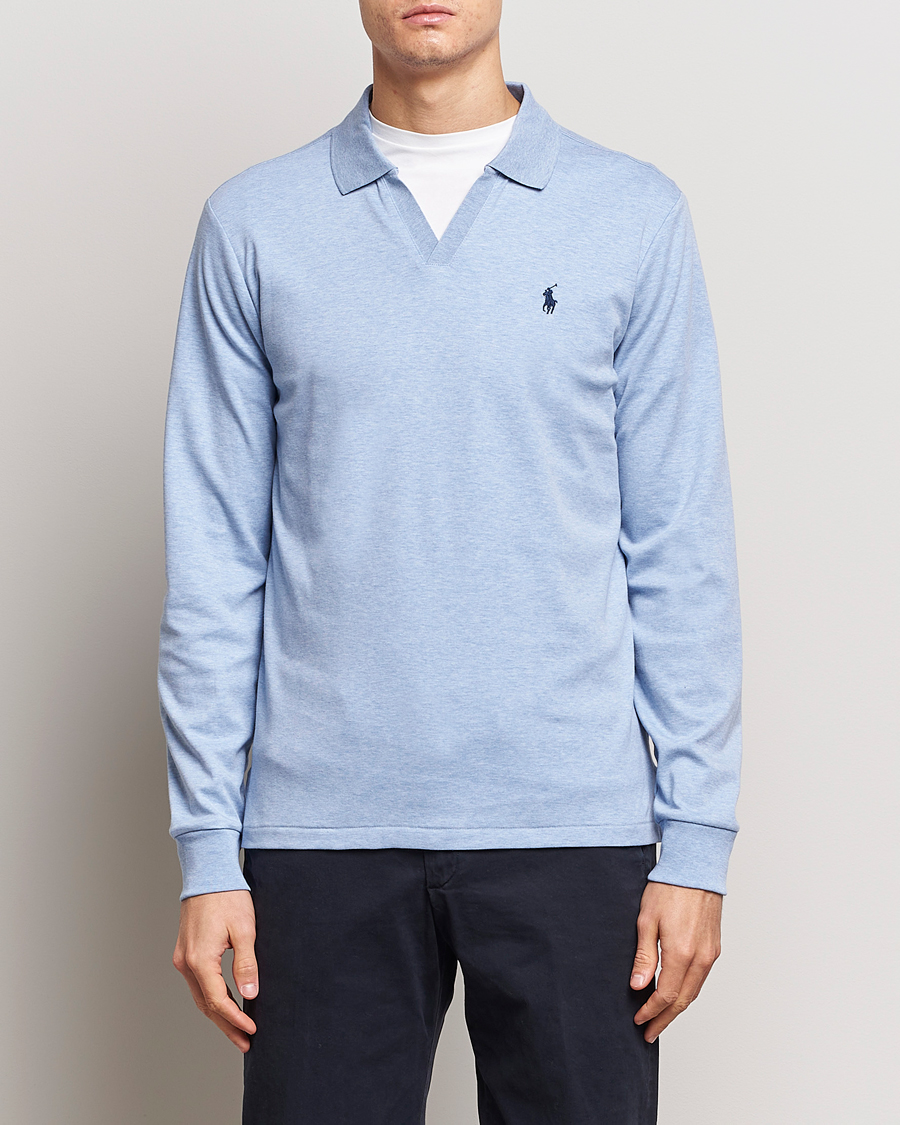 Herre | Langærmede polotrøjer | Polo Ralph Lauren | Long Sleeve Polo Shirt Isle Heather