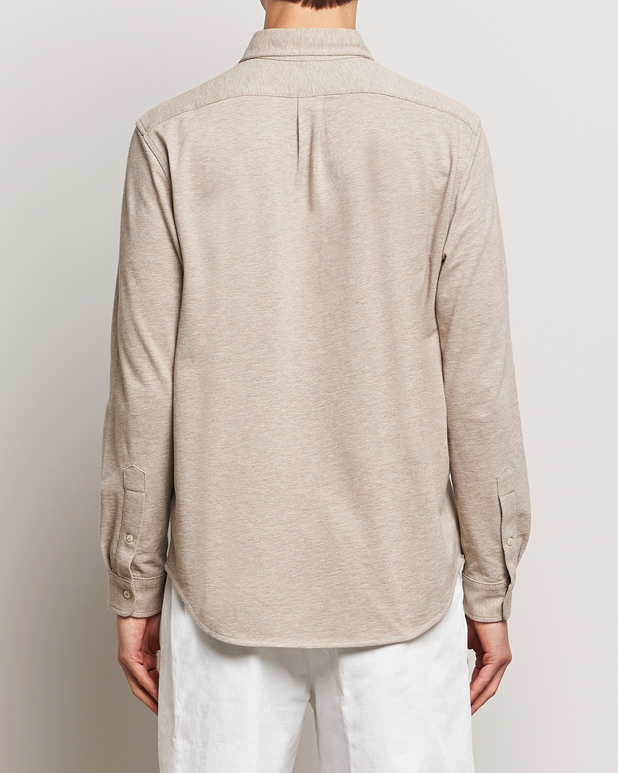 Herre | Skjorter | Polo Ralph Lauren | Featherweight Mesh Shirt Tuscan Beige Heather