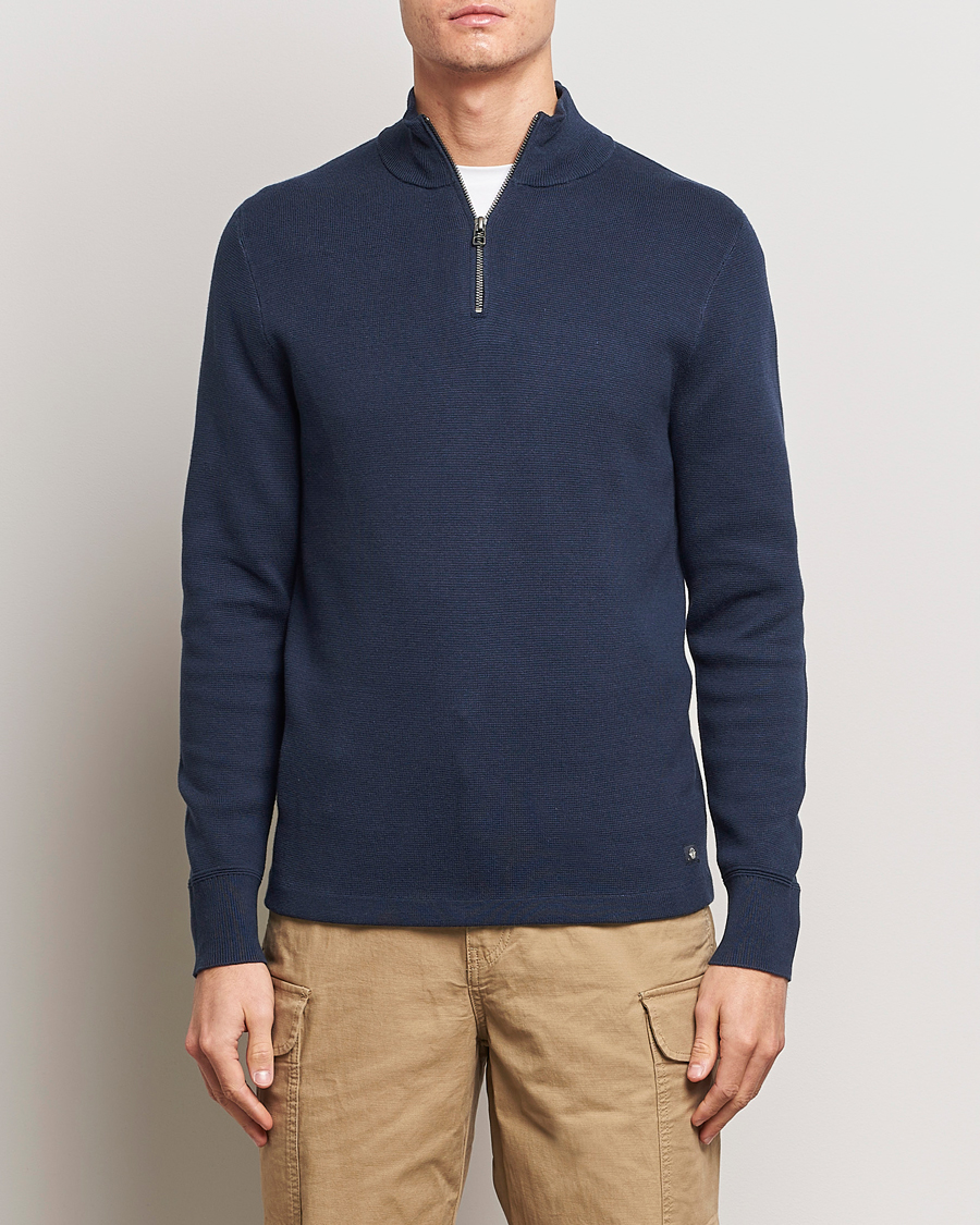 Herre |  | Dockers | Half Zip Sweater Navy Blazer