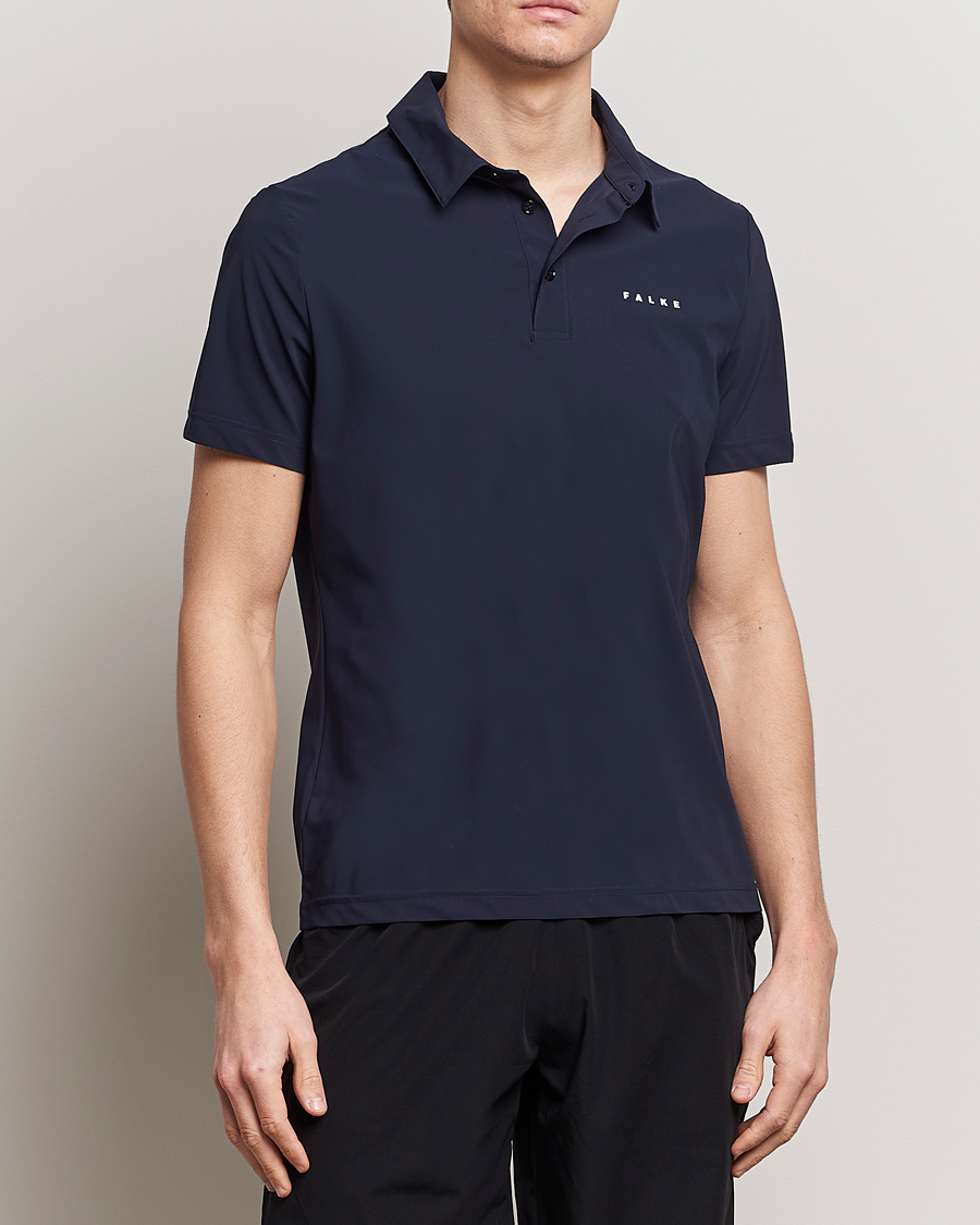 Herre | Kortærmede polotrøjer | Falke Sport | Falke Performance Polo Shirt Space Blue