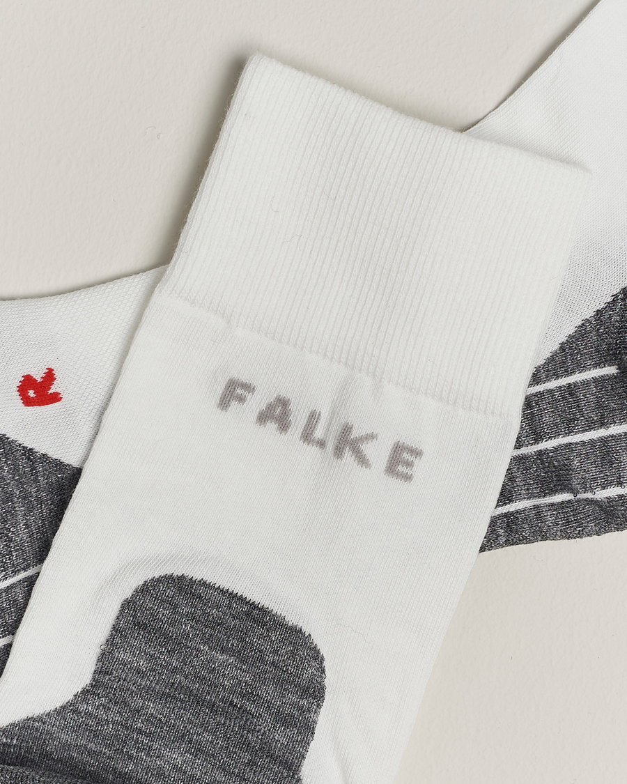 Herre | Wardrobe basics | Falke Sport | Falke RU4 Endurance Running Socks White Mix