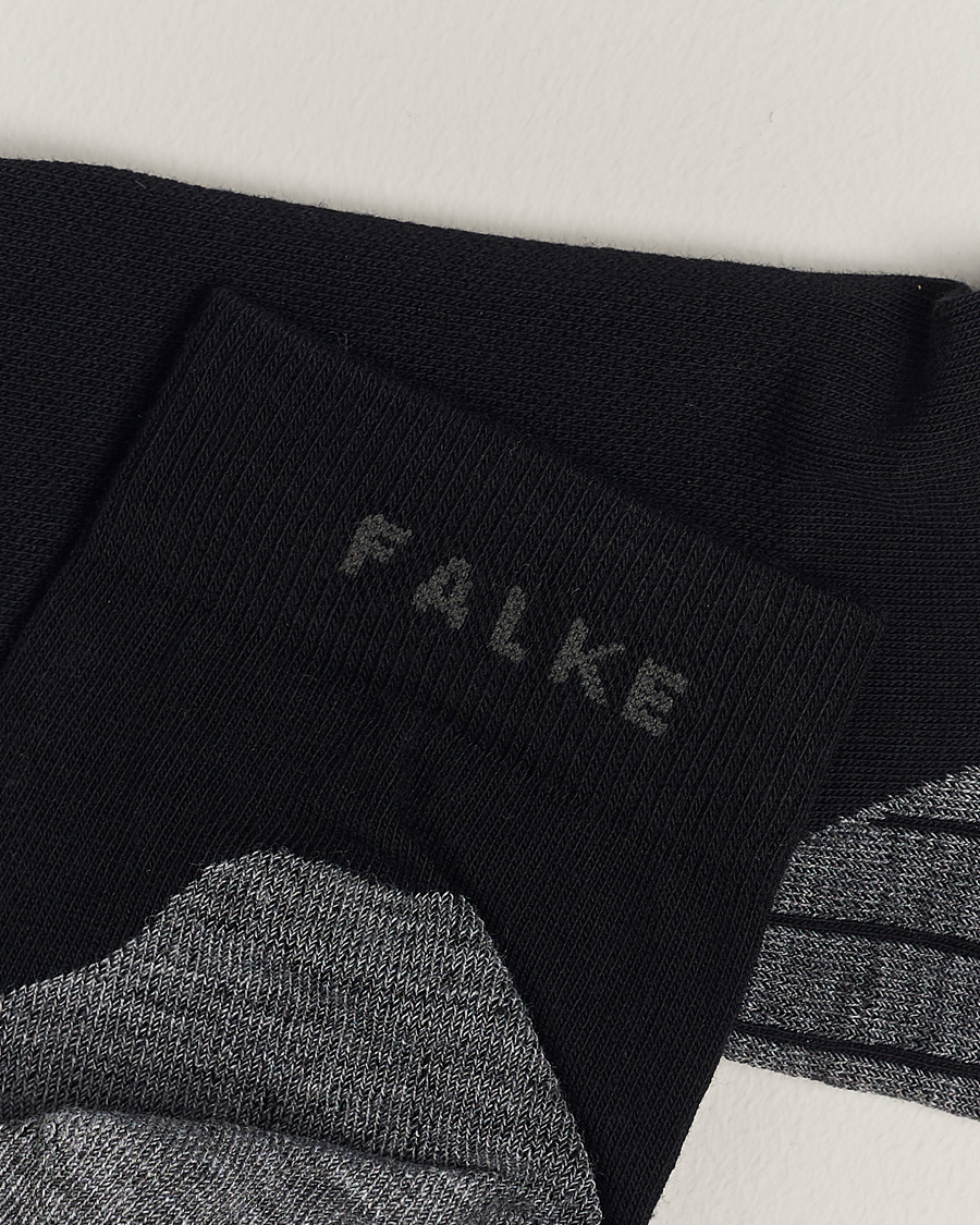 Herre | Ankelsokker | Falke Sport | Falke RU4 Endurance Short Running Socks Black Mix