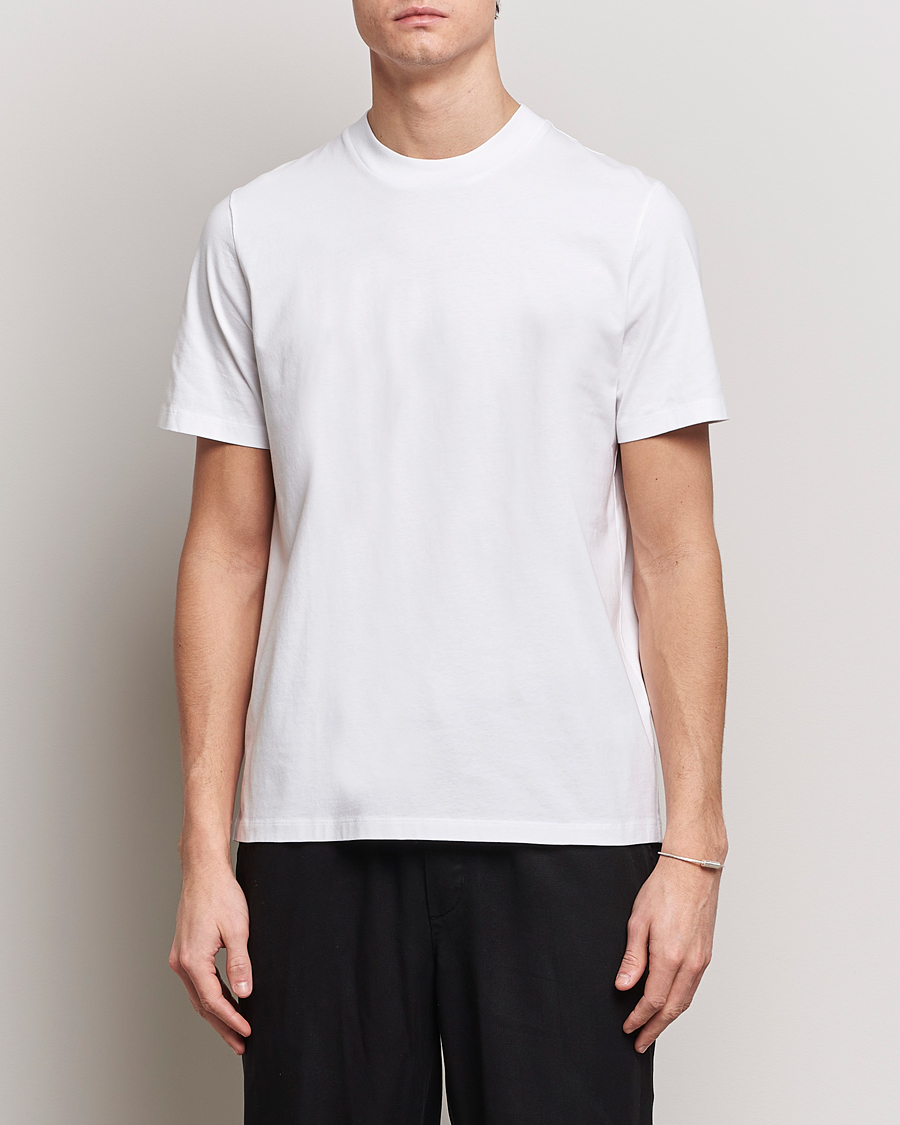 Herre | Kortærmede t-shirts | Jil Sander | Round Collar Simple T-Shirt White