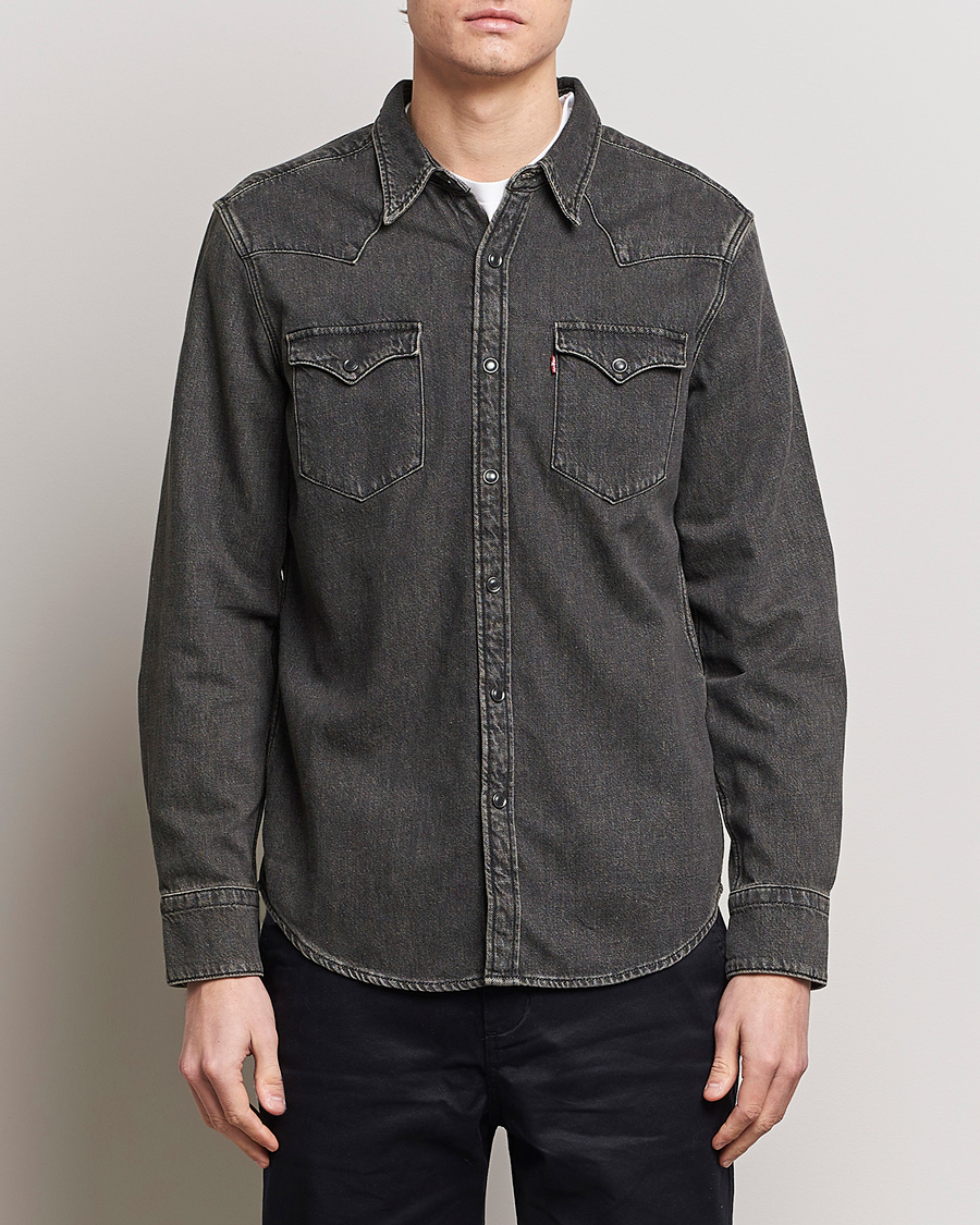 Herre | Denimskjorter | Levi\'s | Barstow Western Standard Shirt Washed Black