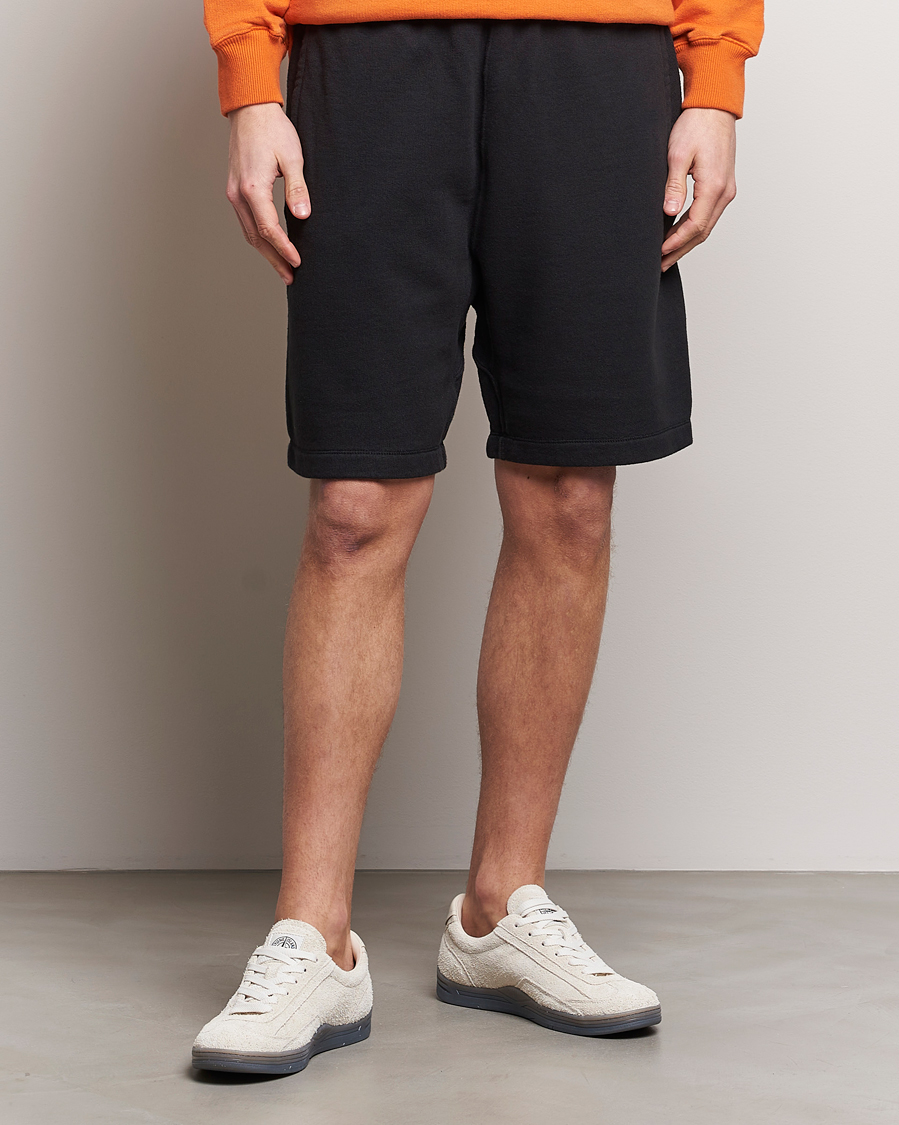 Herre | Shorts | Stone Island | Heavy Cotton Fleece Sweatshorts Black