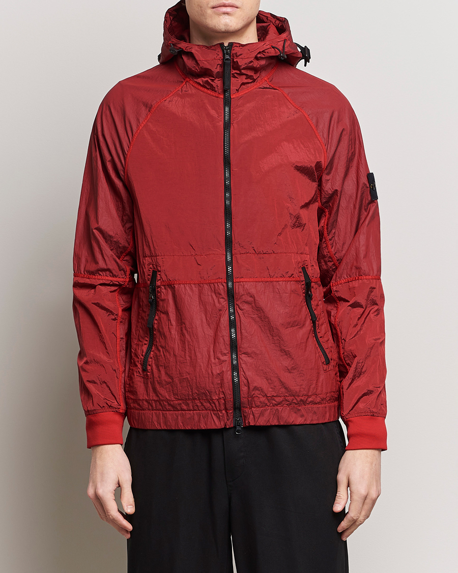 Herre |  | Stone Island | Nylon Metal Hooded Jacket Red