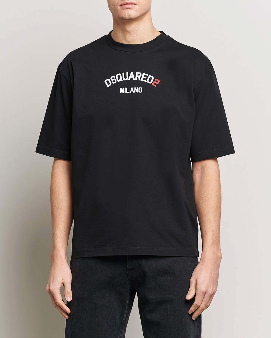 Herre | Tøj | Dsquared2 | Loose Fit Crew Neck T-Shirt Black