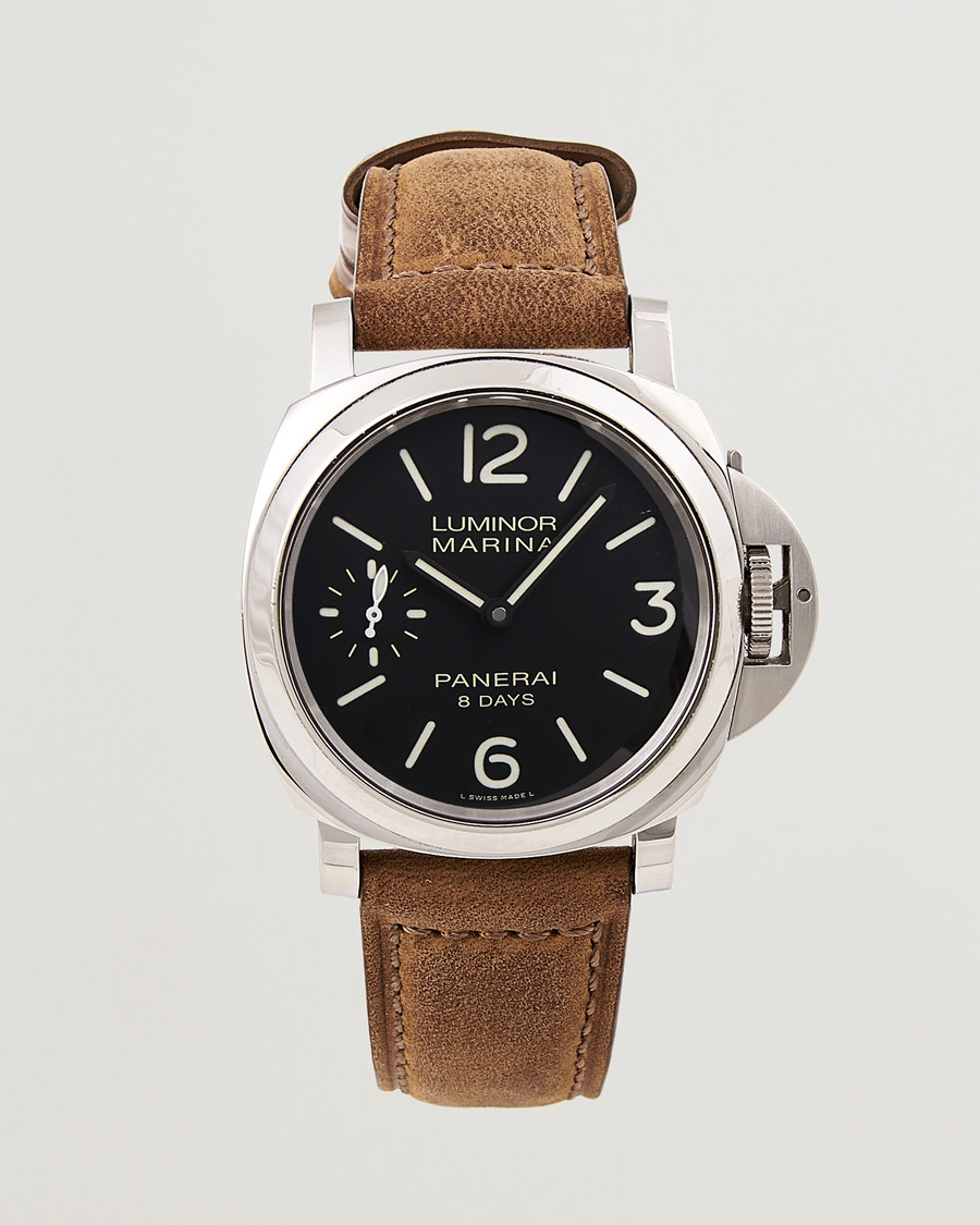 Panerai Pre Owned Luminor Marina 8 Days 00510 Silver CareOfCarl.dk