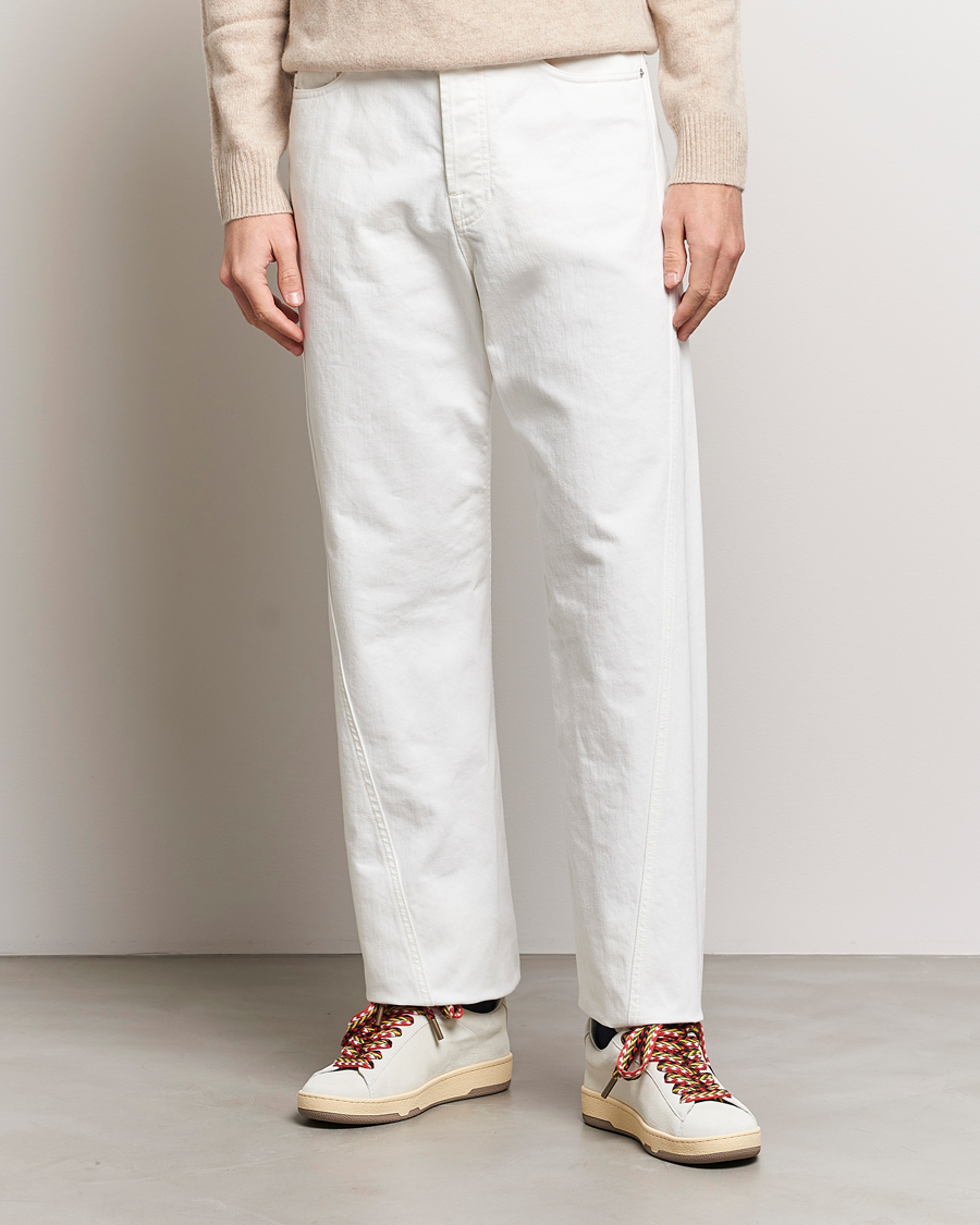Herre | Bukser | Lanvin | Regular Fit 5-Pocket Pants Optic White