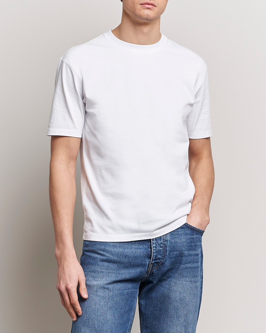 Herre | Tøj | Drake\'s | Bird Graphic Print Hiking T-Shirt White