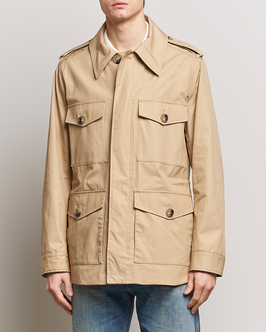 Herre | Tiger of Sweden | Tiger of Sweden | Bendrik Cotton Field Jacket Moon Stone