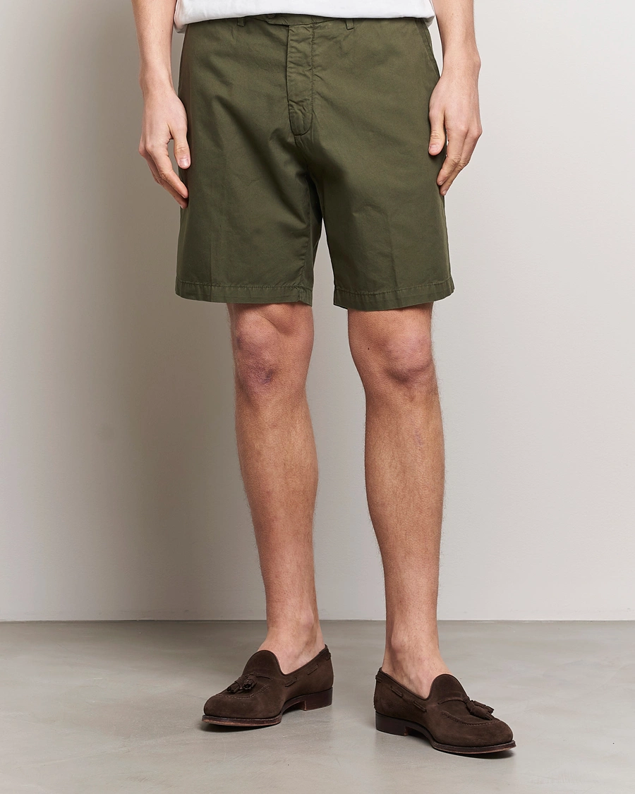Herre | Chino shorts | Briglia 1949 | Easy Fit Cotton Shorts Olive
