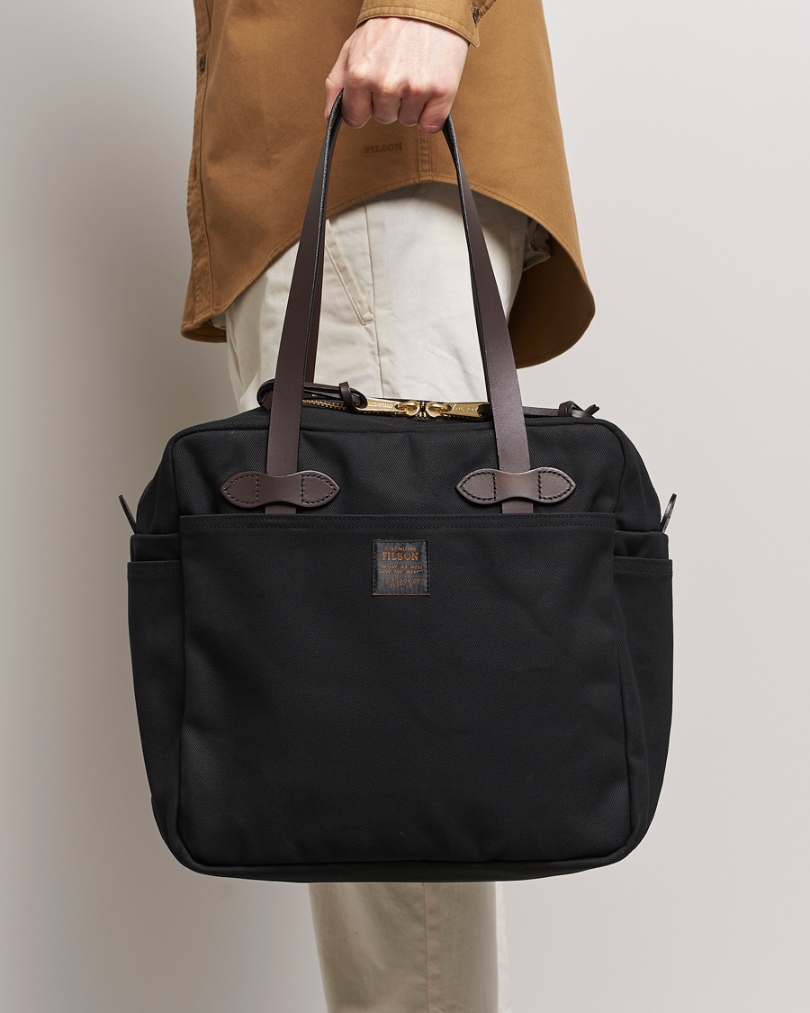 Herre | Tasker | Filson | Tote Bag With Zipper Black