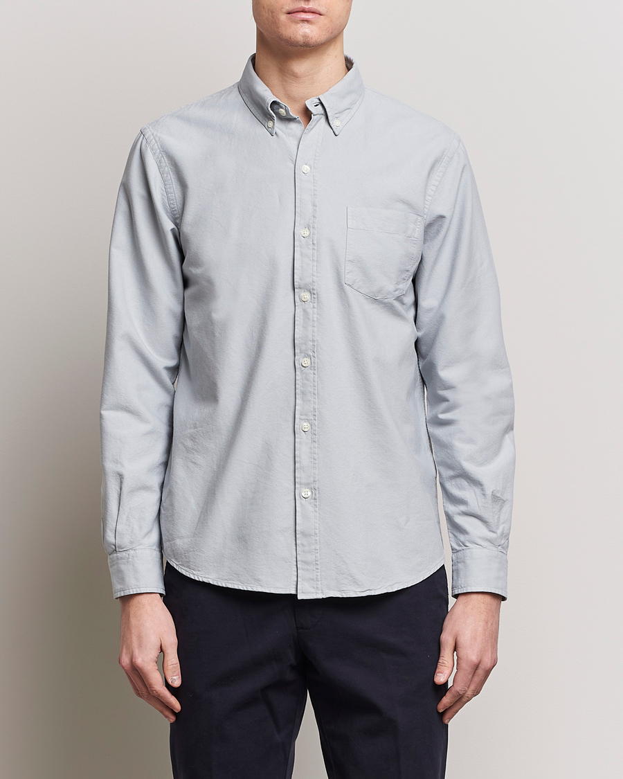 Herre | Contemporary Creators | Colorful Standard | Classic Organic Oxford Button Down Shirt Cloudy Grey