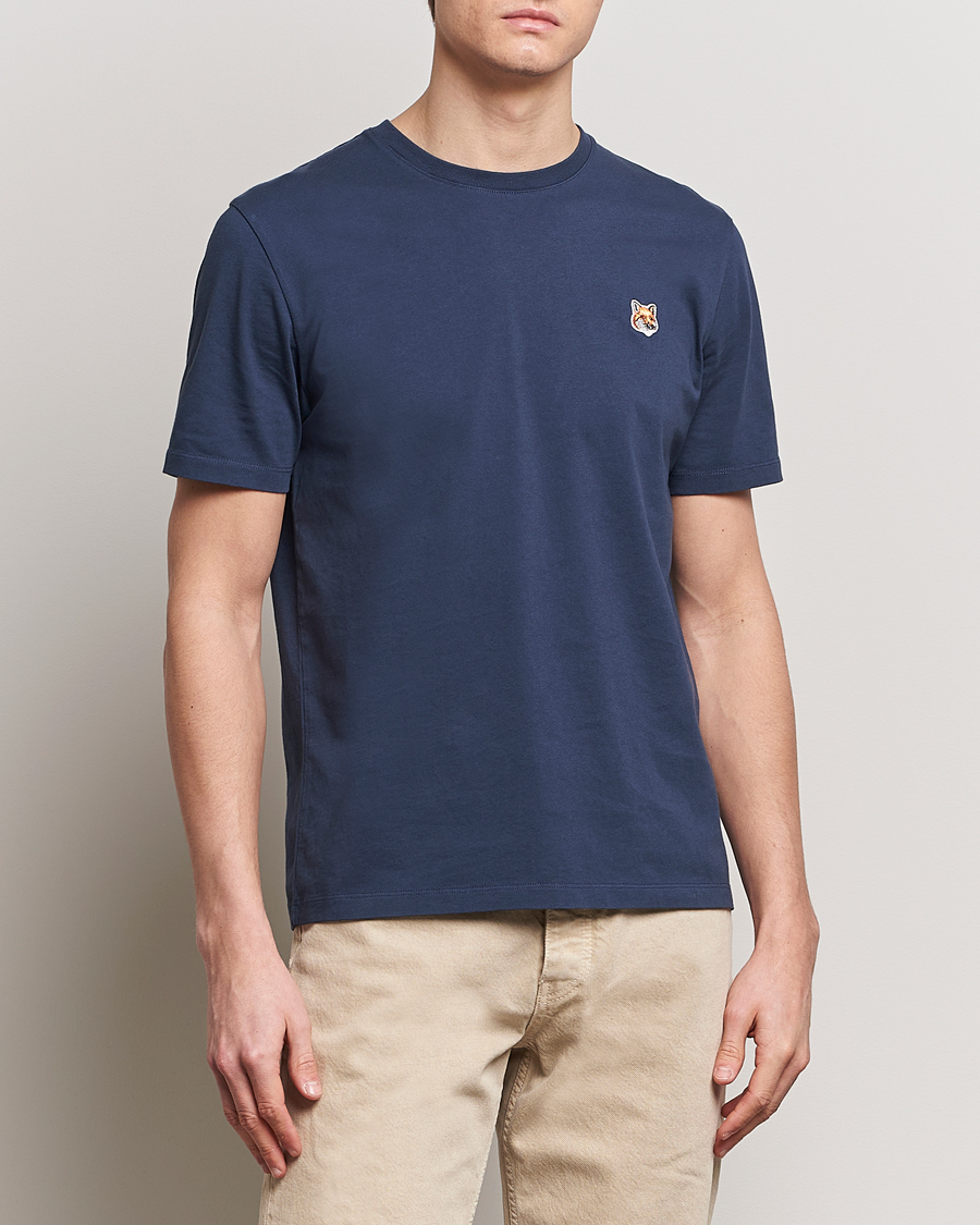 Herre | Afdelinger | Maison Kitsuné | Fox Head T-Shirt Ink Blue