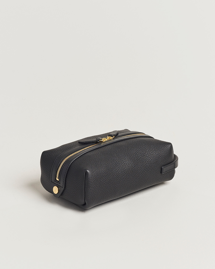 Herre | Toilettasker | Mismo | Groom Pebbled Leather Washbag Black