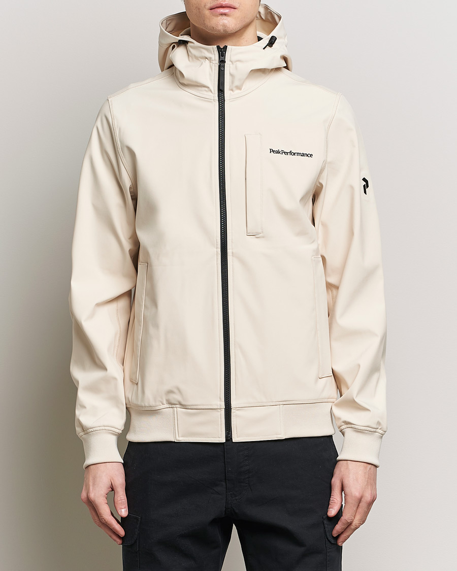 Herre | Tøj | Peak Performance | Softshell Hooded Jacket Sand Fog