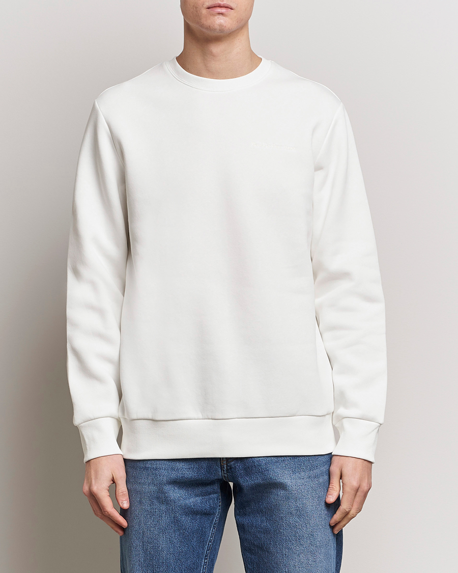 Herre |  | Peak Performance | Original Logo Crew Neck Sweatshirt Off White