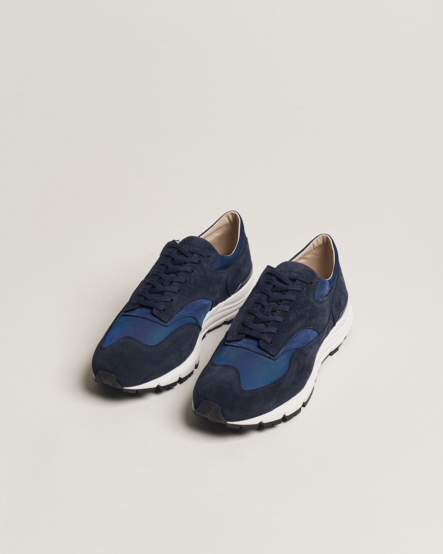 Herre |  | Sweyd | Way Suede Running Sneaker Navy