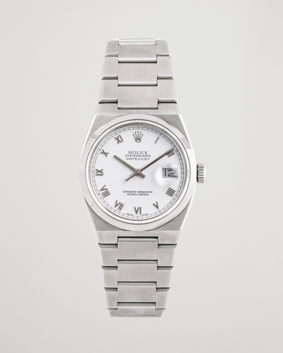 Herre | Rolex Pre-Owned Oysterquartz 17000 Silver | Rolex Pre-Owned | Oysterquartz 17000 Silver