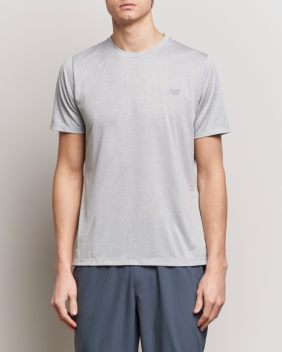 Herre | T-Shirts | New Balance Running | Athletics Run T-Shirt Athletics Grey