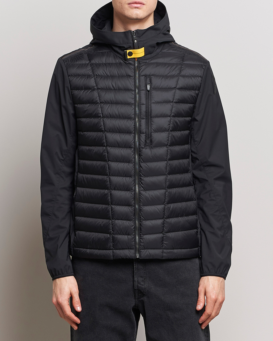 Herre | Tøj | Parajumpers | Hiram Hybrid Hooded Jacket Black