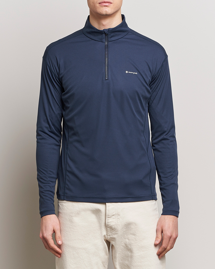 Herre | Tøj | Snow Peak | PE Power Dry Half Zip Navy