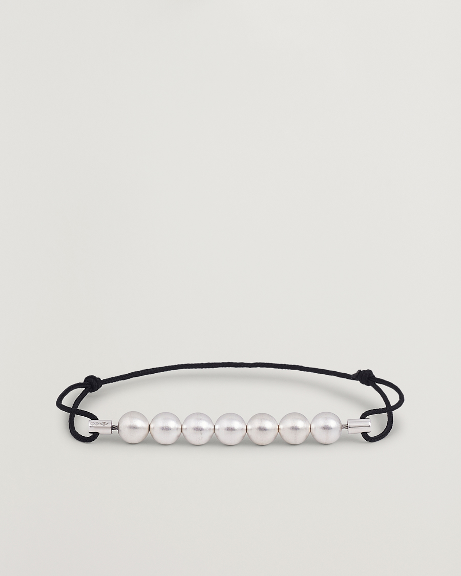 Herre | Smykker | LE GRAMME | 7 Beads Cord Braclet Sterling Silver 13g