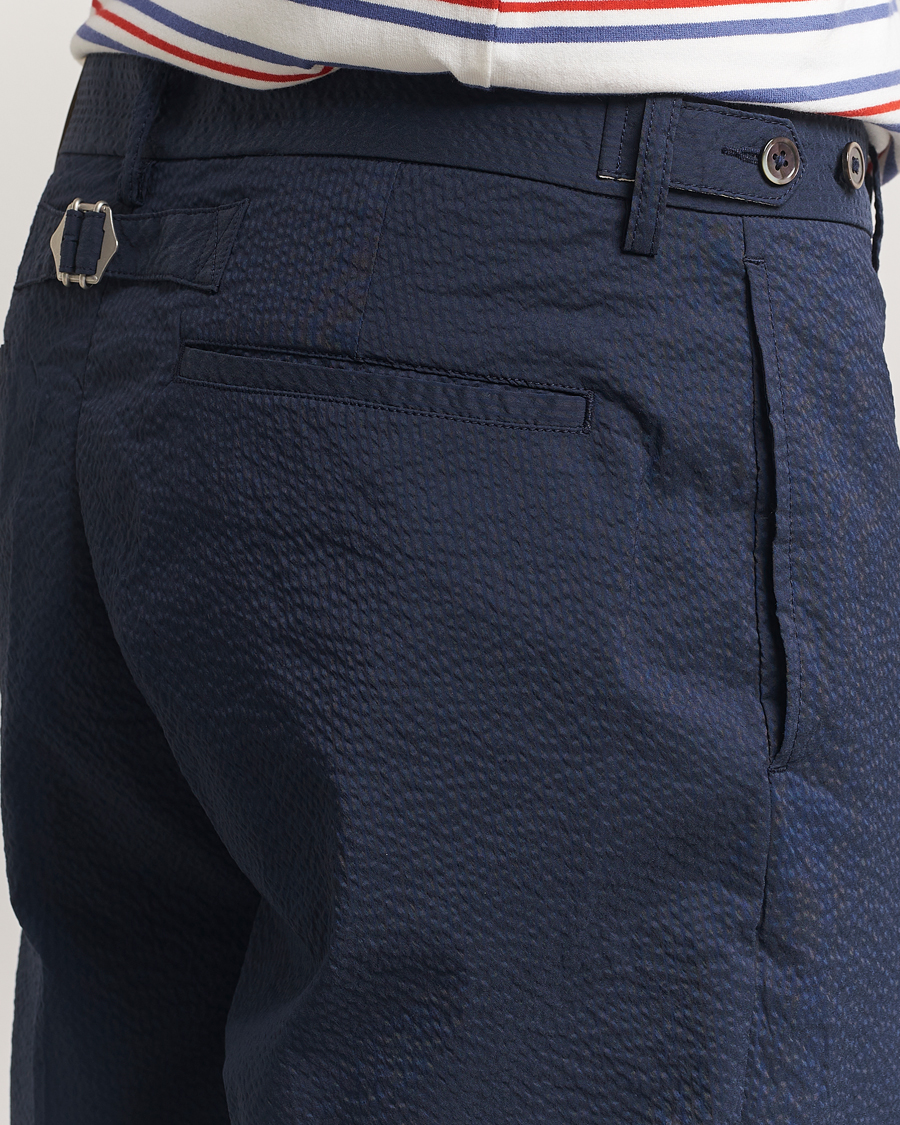 Herre | Bukser | BEAMS PLUS | Seersucker Ivy Trousers Navy