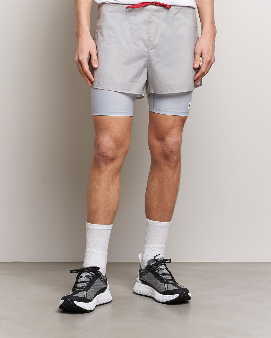 Herre | Sport | District Vision | Ripstop Layered Trail Shorts Moonbeam