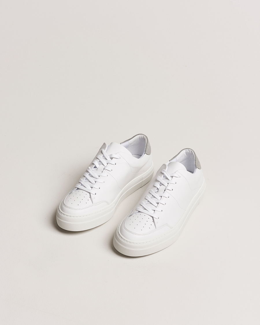 Herre | Sko i ruskind | J.Lindeberg | Art Signature Leather Sneaker White