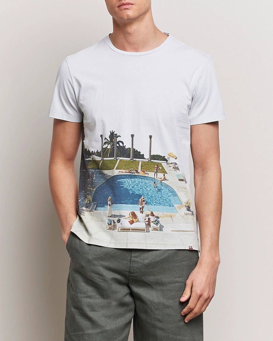 Herre | Orlebar Brown | Orlebar Brown | OB Classic Photographic Slim Aarons T-Shirt Pacifico