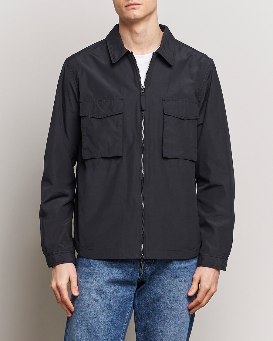 Herre | A Day's March | A Day\'s March | Buxton Nylon Overshirt Black