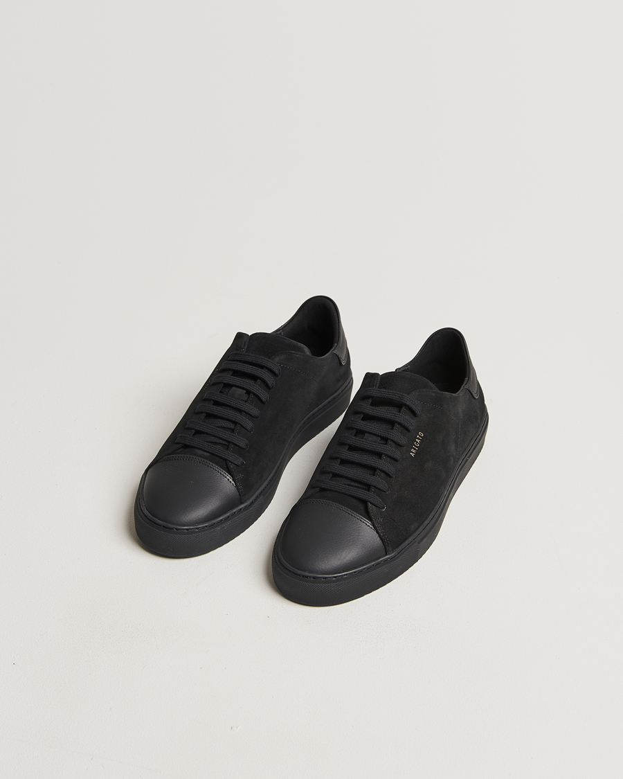Herre |  | Axel Arigato | Clean 90 Suede Cap Sneaker Black