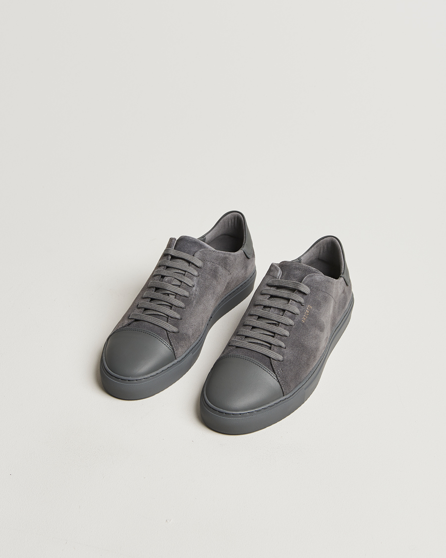 Herre |  | Axel Arigato | Clean 90 Suede Cap Sneaker Dark Grey