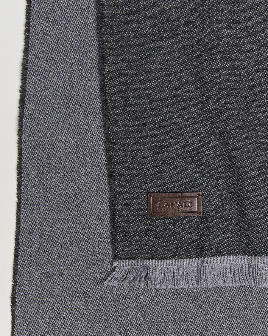 Herre |  | Canali | Wool/Cashmere Scarf Grey Melange