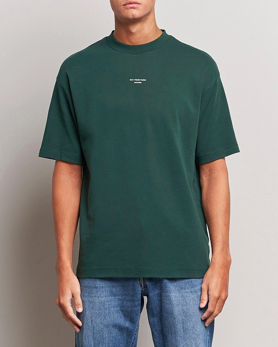 Herre |  | Drôle de Monsieur | Classic Slogan T-Shirt Dark Green