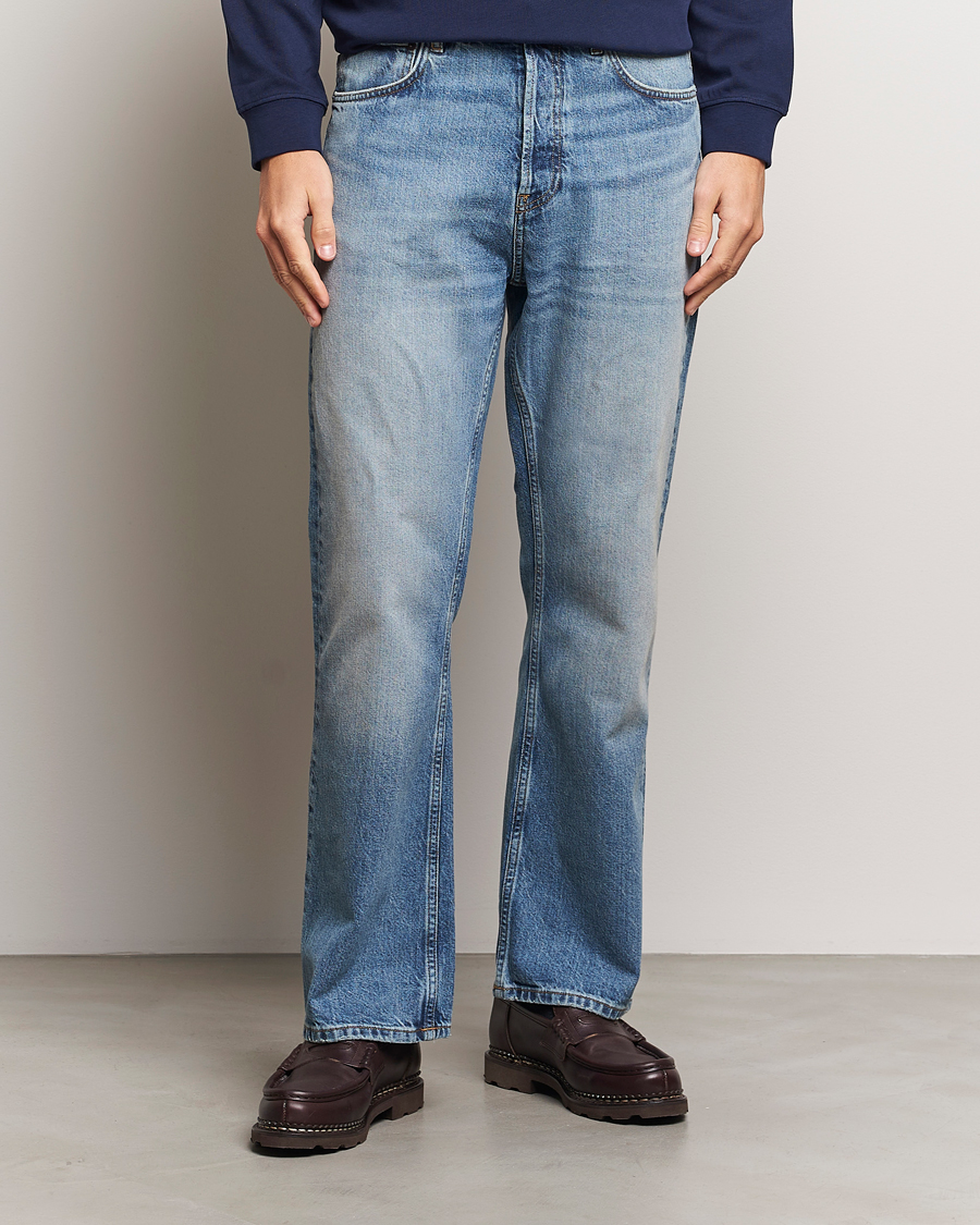 Herre |  | GANT 240 Mulberry Street | Bootcut Jeans Mid Blue Vintage