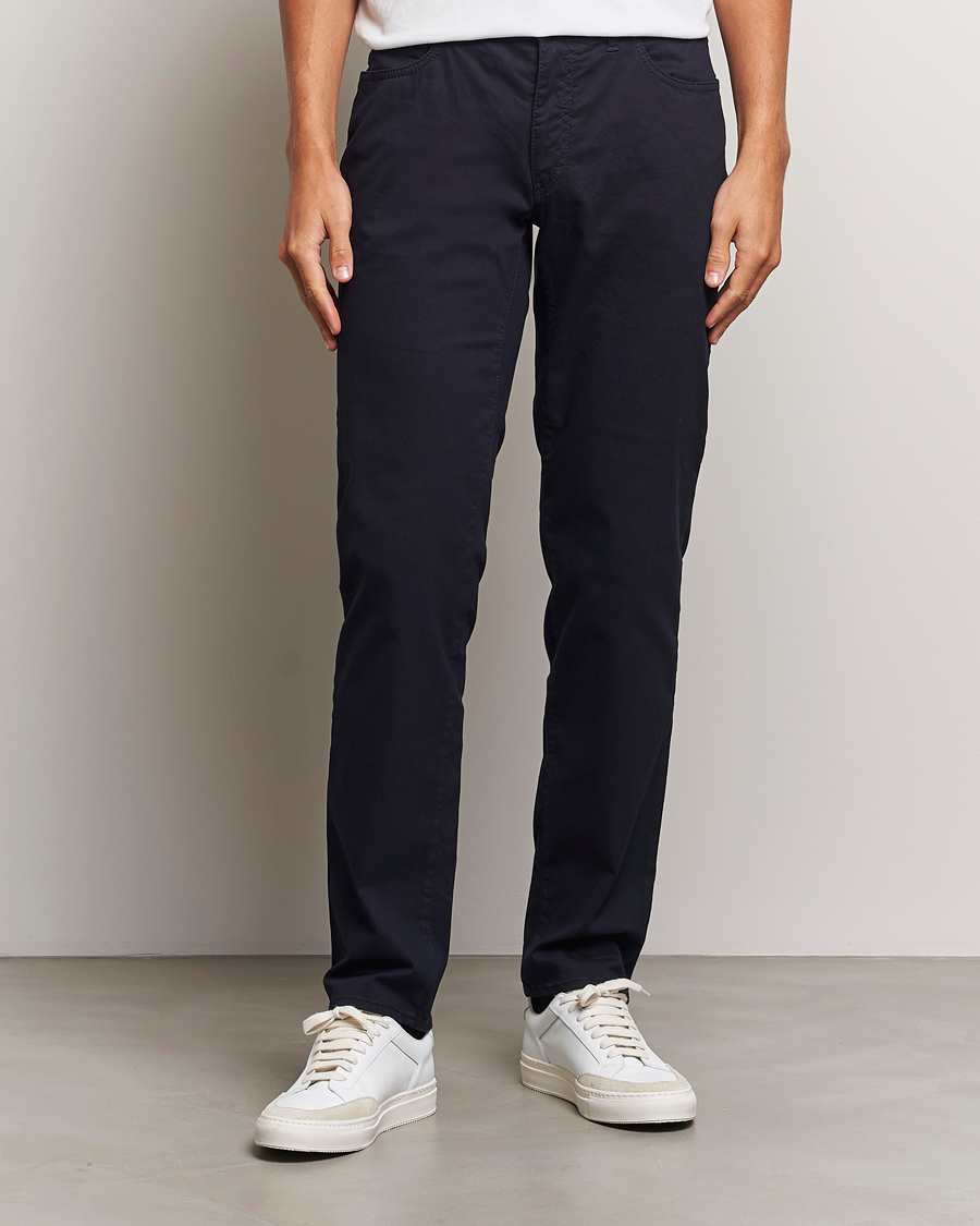 Herre | 5-pocket bukser | Brax | Cadiz Cotton Satin 5-Pocket Pants Perma Blue